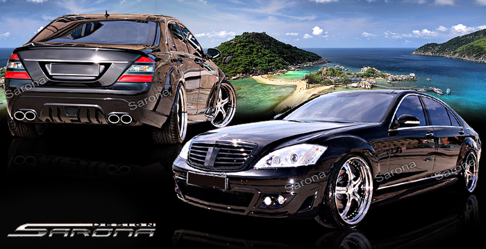 Custom Mercedes S Class  Sedan Body Kit (2007 - 2013) - $3900.00 (Manufacturer Sarona, Part #MB-060-KT)